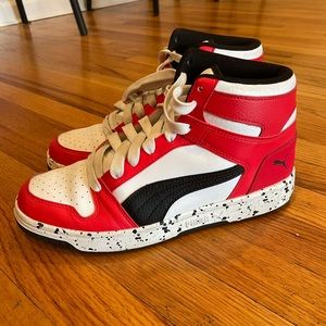 Puma boys high top basketball sneakers